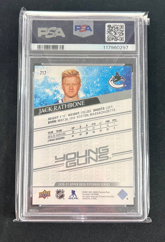 PSA 9 - 2020 Upper Deck Jack Rathbone (Young Guns)