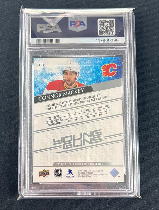 PSA 10 - 2020-21 Upper Deck Connor Mackey (Young Guns)