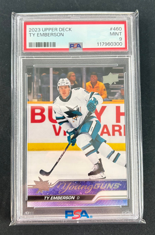 PSA 9 - 2023 Upper Deck Ty Emberson (Young Guns)