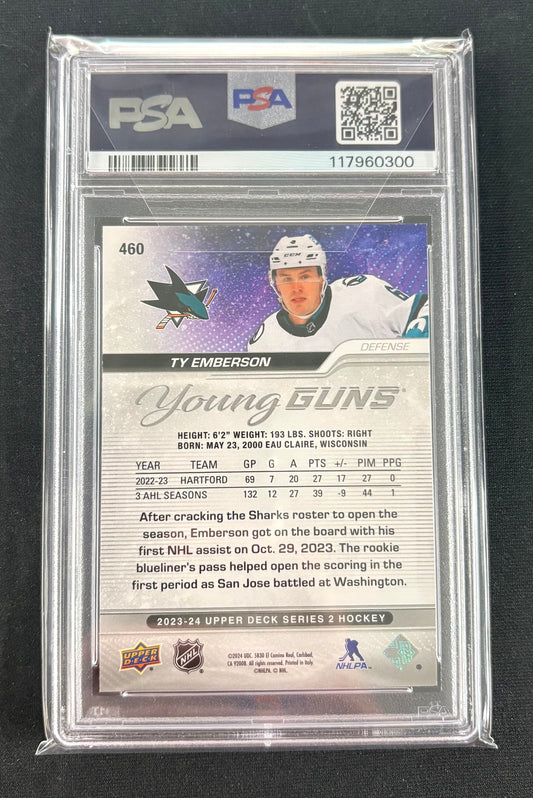 PSA 9 - 2023 Upper Deck Ty Emberson (Young Guns)