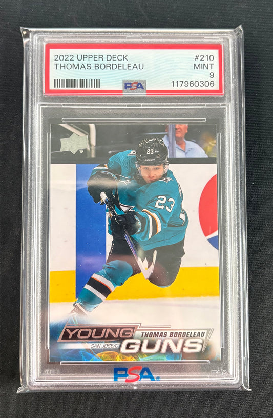 PSA 9 - 2022 Upper Deck Thomas Bordeleau (Young Guns)
