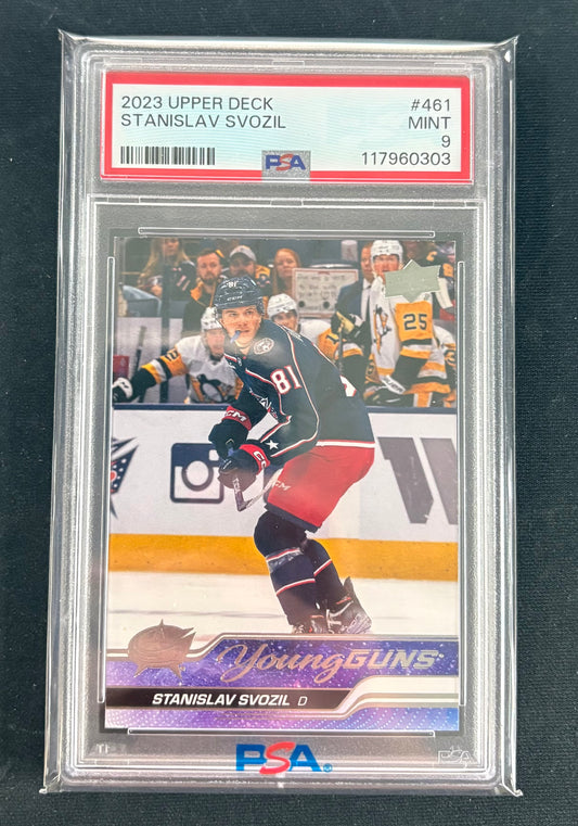 PSA 9 - 2023 Upper Deck Stanislav Svozil (Young Guns)